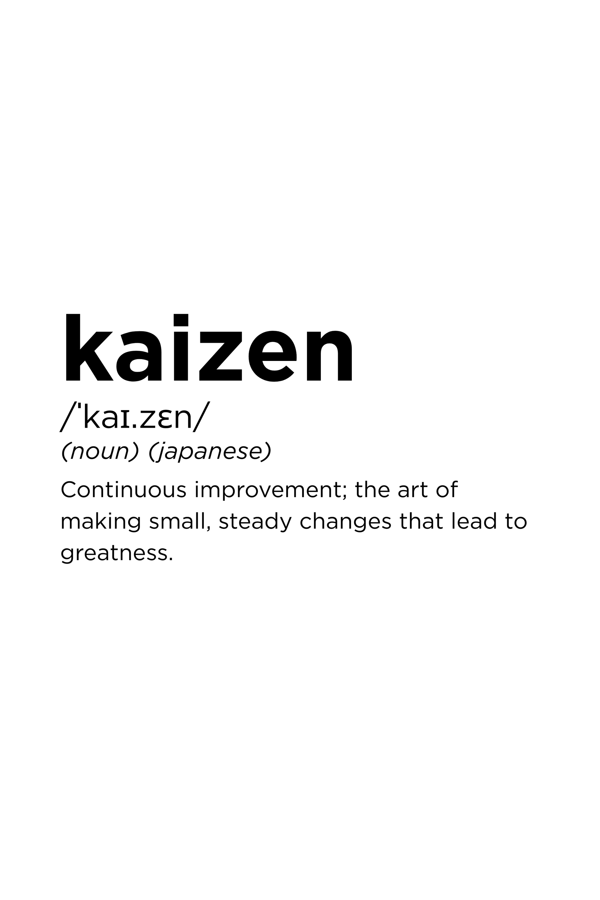 Kaizen – Definition Series